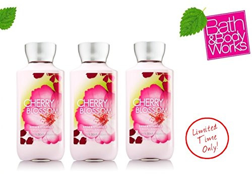 Bath and Body Works Cherry Blossom Body Lotion  8 Fl Oz -Pack of 3-
