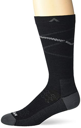 Wigwam Arbor NXT Crew F1478 Sock  Black - Large