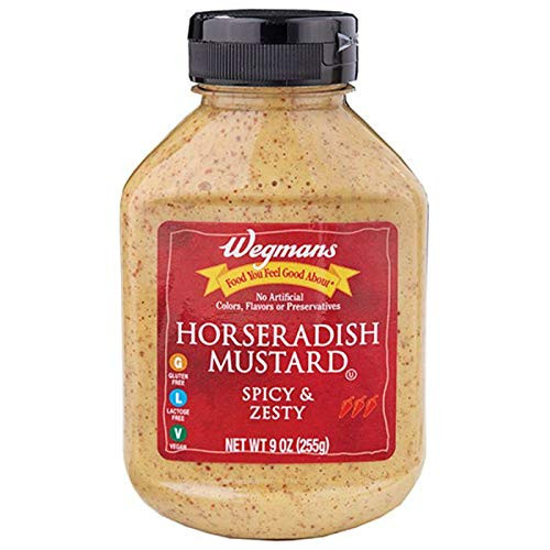 Wegmans Horseradish Mustard - Spicy and Zesty - 9 Oz- -2 Pack-