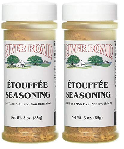 River Road Etouffee Seasoning  3 Ounces - Pack of Two Shakers -No Salt  No MSG  All Natural Ingredients-
