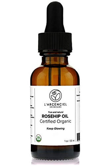 Organic Rosehip Oil -1 oz-- by Larcenciel Skincare- 100 Pure and Natural Cold-Pressed USDA Certified Organic Moisturizer for Face and Skin Organic Rosehip Oil -1 oz-- by Larcenciel Skincare- 100 Pure and Natural Cold-Pressed USDA Certified Organic Moisturizer for Face and Skin