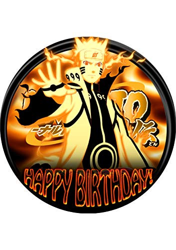 7-5 Inch Edible Cake Toppers  Naruto 2 Themed Birthday Party Collection of Edible Cake Decorations