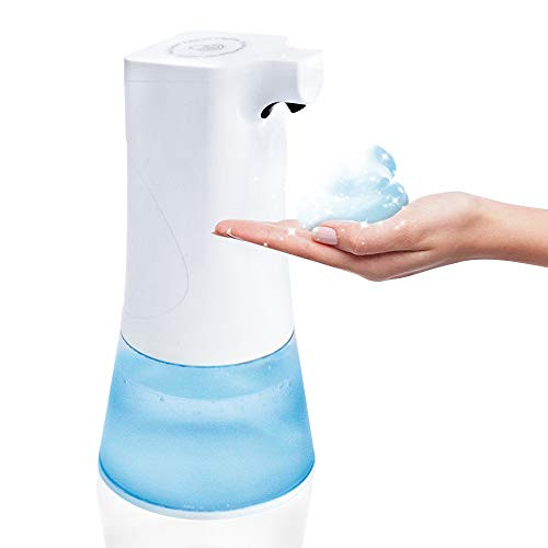 FIRSTCCTV Automatic Soap Foam Dispenser  Touchless Foaming Soap Dispenser Hand Free Countertop Soap Dispensers 350ml Auto Soap Pump for Bathroom Kitch