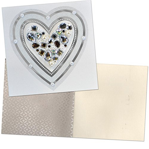 Hallmark Wedding-Engagement Card Jeweled Heart