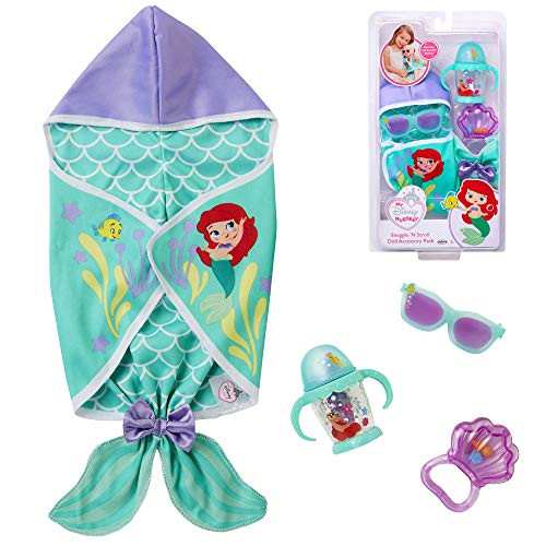 My Disney Nursery Baby Doll Clothes and Accessories  Ariel Snuggle N Stroll Doll Accessory Pack Inspired by Disney The Little Mermaid Includes Mermaid