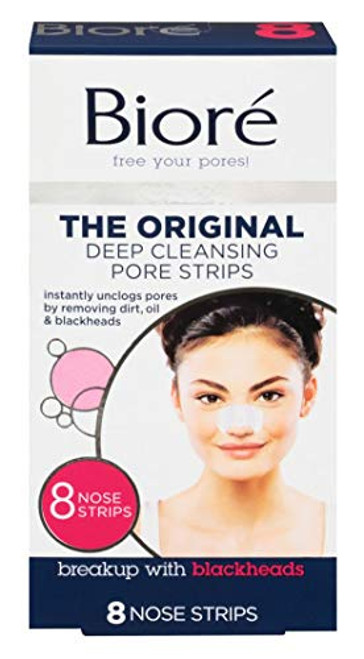 Biore Deep Cleansing Pore Strips 8 Count Nose -3 Pack- Biore Deep Cleansing Pore Strips 8 Count Nose -3 Pack-