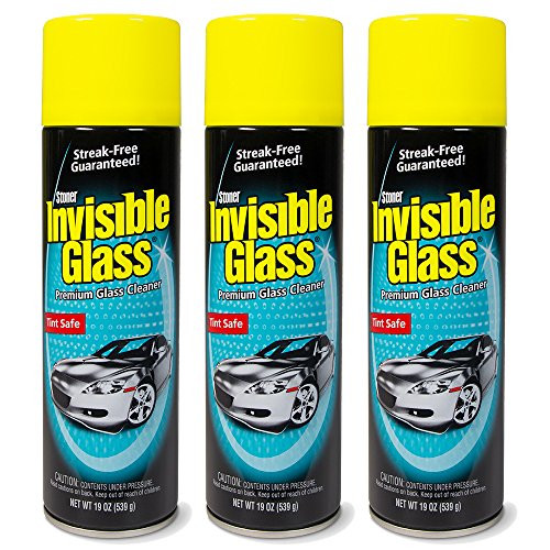 Invisible Glass 91164-3PK Premium Glass Cleaner 19-Ounce Can - Case of 3  57- Fluid Pack