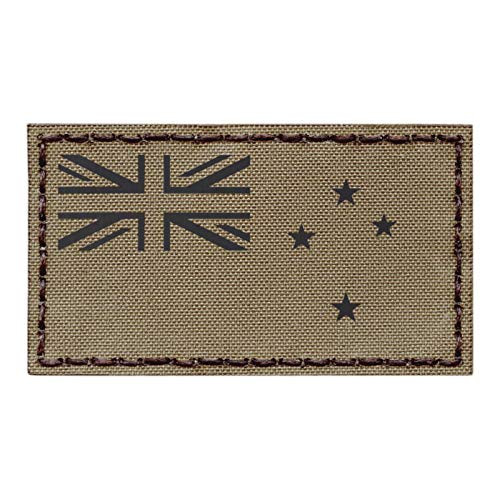 IR New Zealand Flag Tan Coyote Brown Infrared 2x3-5 IFF Tactical Morale Touch Fastener Patch IR New Zealand Flag Tan Coyote Brown Infrared 2x3-5 IFF Tactical Morale Touch Fastener Patch