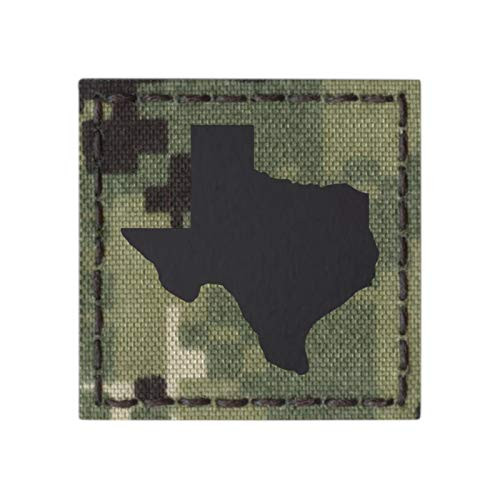 IR Texas NWU Type III Infrared 2x2 Lone Star AOR2 Tactical Morale Touch Fastener Patch