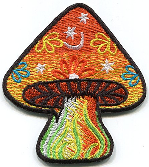Mushroom Boho Hippie Retro Love Peace Weed LSD Psychedelic Shrooms Trance Embroidered Applique Iron-on Patch T-32 Mushroom Boho Hippie Retro Love Peace Weed LSD Psychedelic Shrooms Trance Embroidered Applique Iron-on Patch T-32
