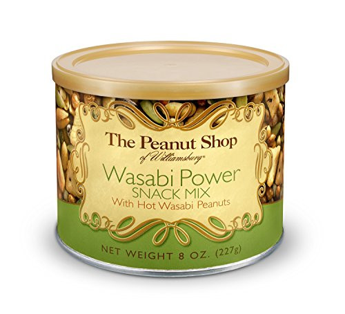 The Peanut Shop of Williamsburg Wasabi Power Snack Mix  8-Ounce Tin