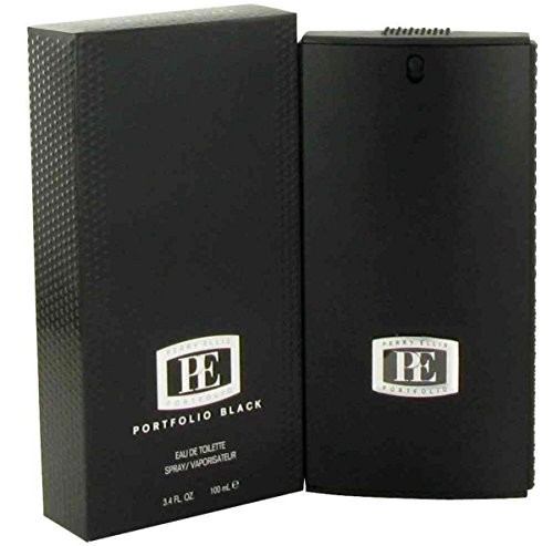 Perry Ellis Portfolio Black Eau De Toilette Spray for Men  3-4 Ounce