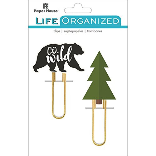 Paper House Productions PLPC-0002 Outdoors Puffy Clips  3-pack