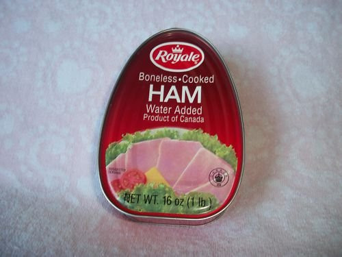 ROYAL BONELESS COOKED HAM WATER ADDED 16oz -Pack of 3-