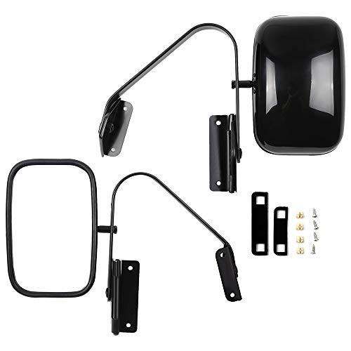 SCITOO Towing Mirrors Pair Side View Mirror Replacement Mirror fit 1980-1996 for Ford F150 F250 F350 F450 Ranger Bronco Explorer Truck Pickup