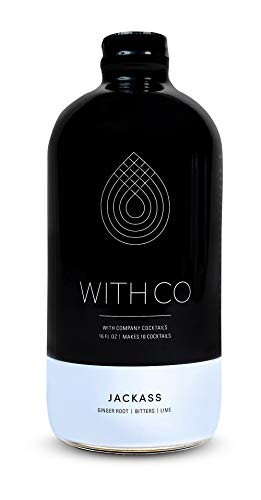 WithCo Mule Cocktail Mixer with Ginger Root  Bitters  Fresh Lime Juice Makes 10 Drinks Just Add Vodka  Whiskey  or Tequila