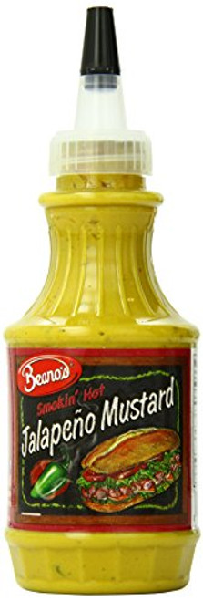 Beanos Mustard  Jalapenos  8 Ounce -Pack of 12-