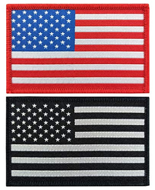 JBCD 2 Pack American Flag Patch The United States US Flags USA Tactical Patch Pride Flag Patch for Clothes Hat Patch Team Military Patch JBCD 2 Pack American Flag Patch The United States US Flags USA Tactical Patch Pride Flag Patch for Clothes Hat Patch Team Military Patch