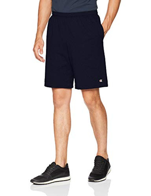 Champion Mens Jersey Short with Pockets  Navy  XXX-Large