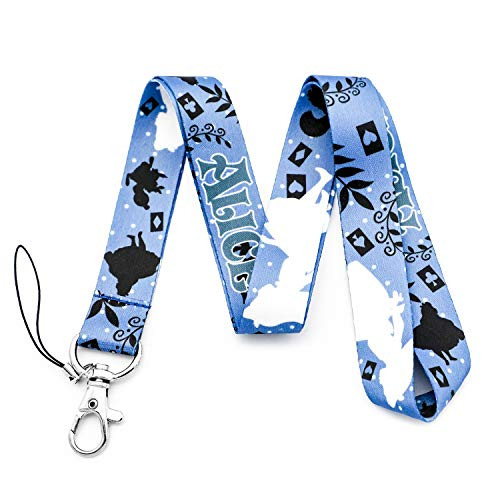 Alice in Wonderland Lanyard Alice Lanyard with ID Holder-LD-Alice- -LD-Alice-B-
