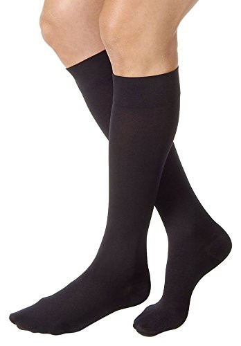 JOBST Relief 30-40 mmHg Compression Socks  Knee High  Closed Toe  Black  Petite Medium