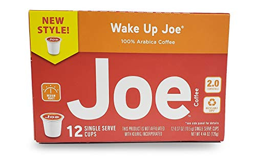 JOE KNOWS COFFEE SINGLE SERVE -Wake Up Medium Roast  12 Count-