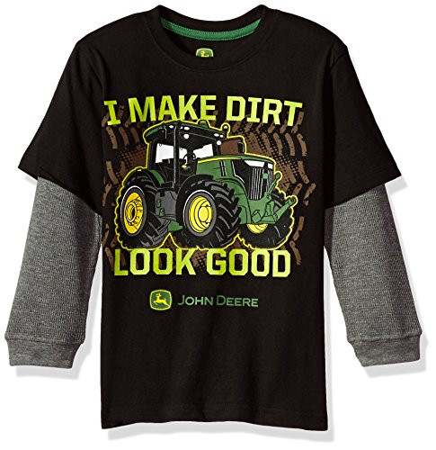 John Deere Boys Little 2 for Tee  Black-Grey  5