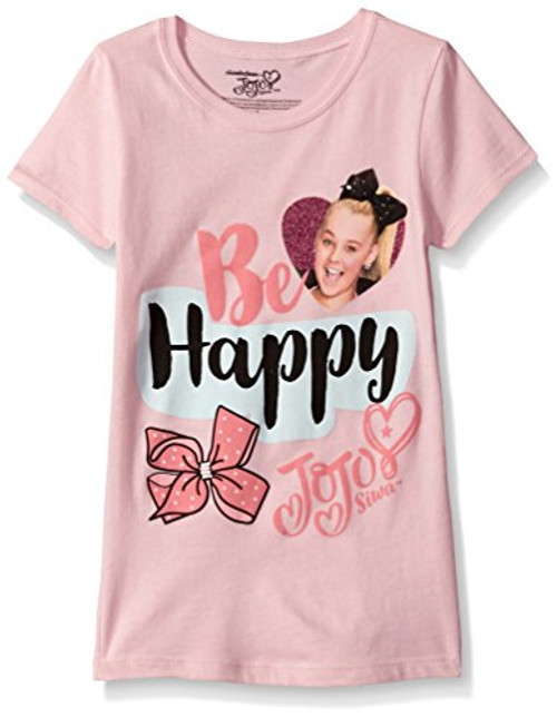 Jojo Siwa girls Jojo Siwa Short Sleeve T-shirt T Shirt  Light Pink  Small US