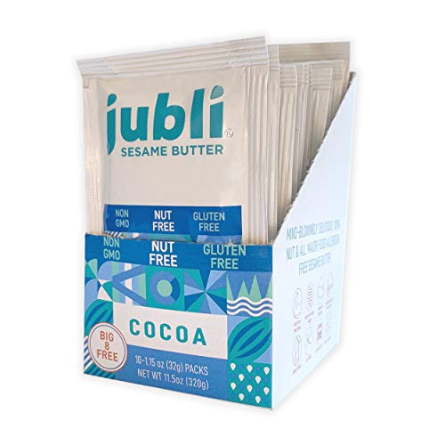 Jubli Cocoa Sesame Seed Butter Spread  Vegan  Gluten Free Snacks  Dairy Free Snacks  Nut Free Snacks for Kids  Rich Protein Snacks  Chocolate Spread-1