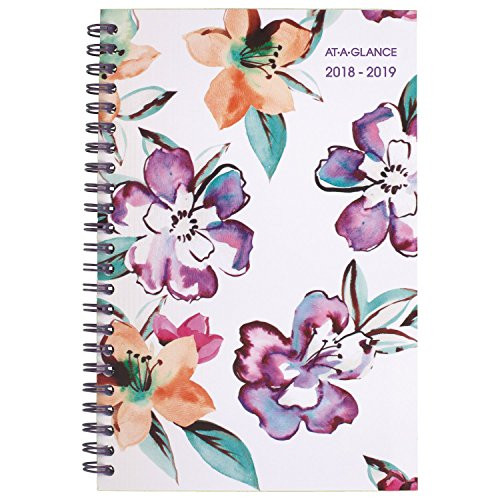 AT-A-GLANCE Academic Weekly - Monthly Planner  July 2018 - June 2019  4-7-8 x 8  June Style -1012-200A-