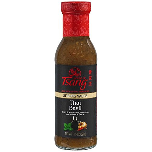 House of Tsang Thai Basil Stir-Fry Sauce 11-5 Ounce -Pack of 6- House of Tsang Thai Basil Stir-Fry Sauce 11-5 Ounce -Pack of 6-