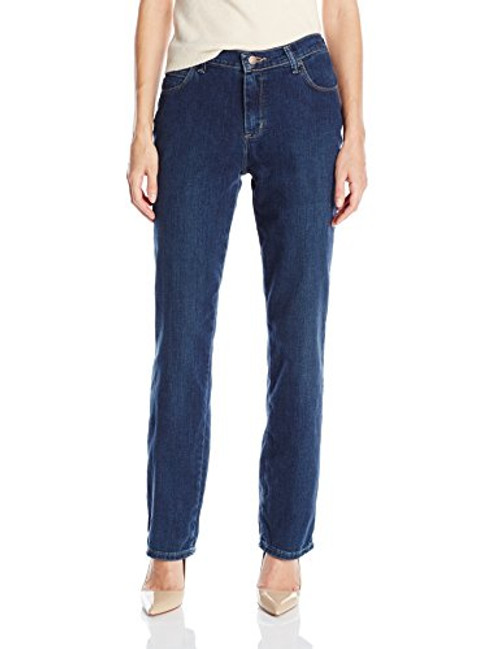 Lee Womens Relaxed Fit Straight Leg Jean  Authentic Nile  8-Tall