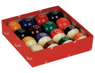 Aramith Continental 2 1/4" Billiard Regulation Pool Ball Set/16 Balls
