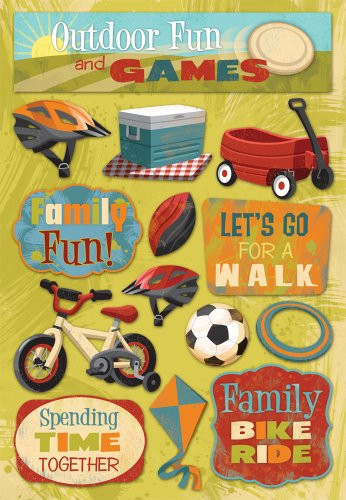 KAREN FOSTER Design Acid and Lignin Free Scrapbooking Sticker Sheet  Time Together
