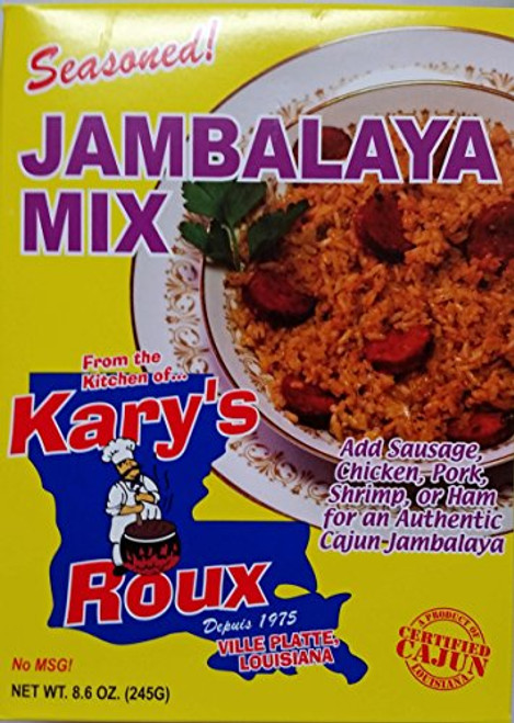 Karys Roux Seasoned Jambalaya Mix 8-6 ounce Karys Roux Seasoned Jambalaya Mix 8-6 ounce