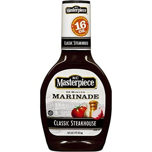 KC Masterpiece 30-Minute Marinade Classic Steakhouse Sauce 16-Ounce Bottle -Pack of 3- KC Masterpiece 30-Minute Marinade Classic Steakhouse Sauce 16-Ounce Bottle -Pack of 3-