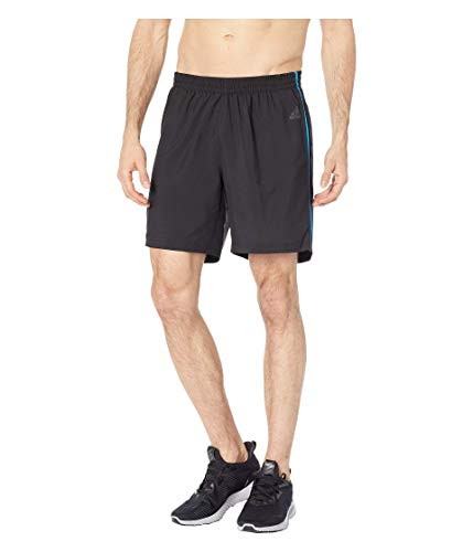 adidas Mens Running Response Short  2X-Large -9-  Black-Bright Blue