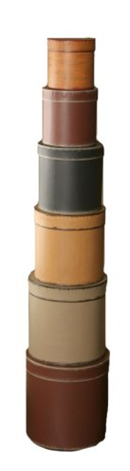 Your Heart's Delight Round Nesting Boxes in Primitive Colors, 44 by 9-1/2-Inch, Set of 6 Your Heart's Delight Round Nesting Boxes in Primitive Colors, 44 by 9-1/2-Inch, Set of 6