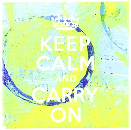 3dRose CST-7628-4 Keep Calm Mixed Media Digital Art by Angelandspot-Ceramic Tile Coasters  Set of 8