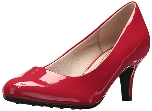 LifeStride womens Parigi Pump  Fire Red Patent  9 US