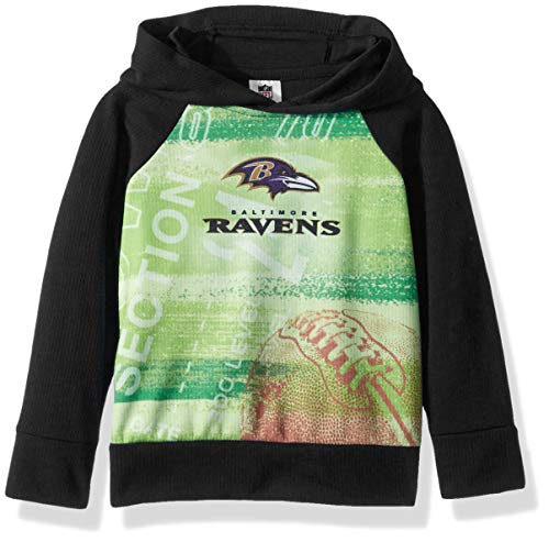 NFL Baltimore Ravens Unisex-Baby Pullover Hoodie  Black  18 Months