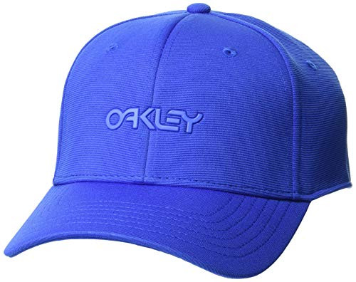Oakley Mens 6 Panel Stretch Metallic Hat  Electric Shade  S-M