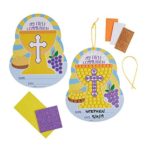 First Communion Mosaic Chalice Craft Kit, Pack of 24
