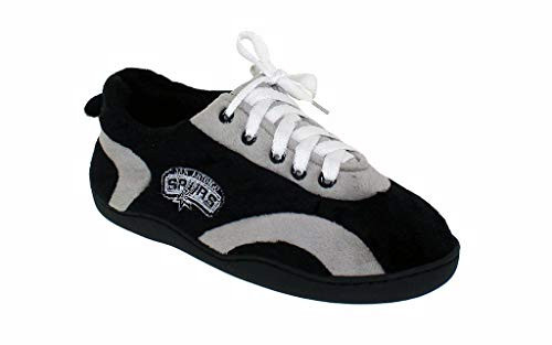 SAS05-3 - San Antonio Spurs - Large - ComfyFeet Mens and Womens NBA All Around Slippers