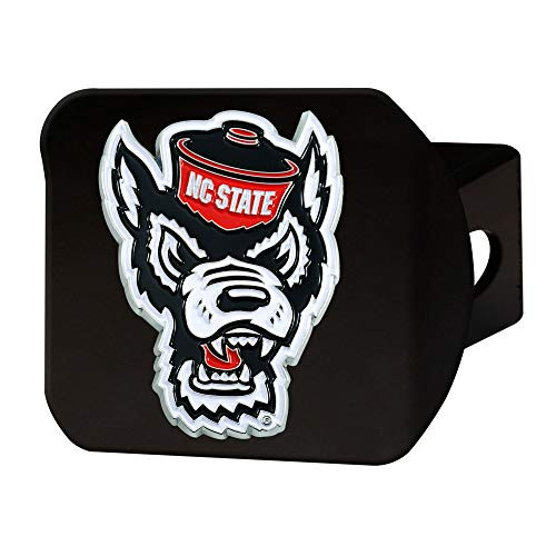 FANMATS NCAA North Carolina State Wolfpack Color Hitch - Blackcolor Hitch - Black  Team Colors  One Sized