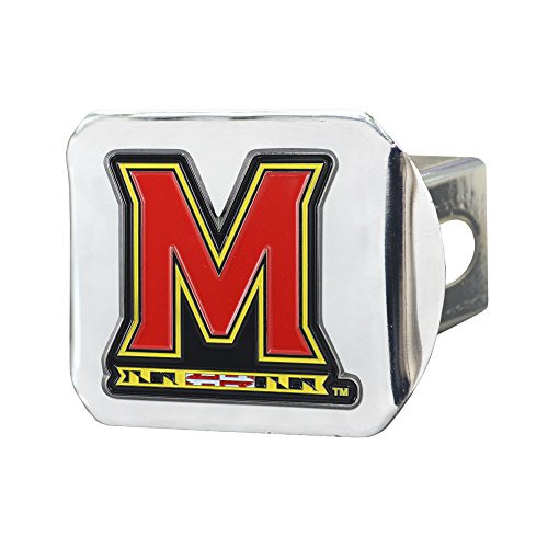 FANMATS NCAA Maryland Terrapins University of Marylandcolor Hitch - Chrome  Team Color  One Size