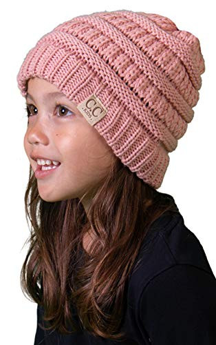 Kids Beanie -NO POM- - Indi Pink