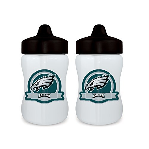 Baby Fanatic NFL Philadelphia Eagles Unisex PHE222Sippy Cup -2 Pack- - Philadelphia Eagles Multicolor