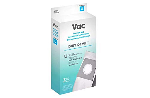 Dirt Devil Type U Allergen Vacuum Bag -3 Pack-