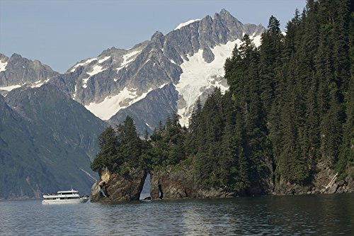 Posterazzi DPI2147544 Kenai Fjords Tour Boat In Resurrection Bay Near Seward Alaska During Summer Poster Print  17 x 11